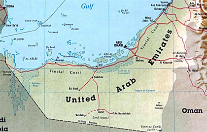 Map Uae